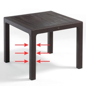 Resim Rattan Masa Ayağı 2 Adet - Kahve 