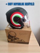 Resim HZN MOTOR JK J26 Güneş Vizörlü Yarım Kask 
