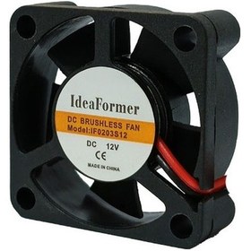 Resim 30x30x10mm. 12v Dc Sessiz Fırçasız Motor 3d Printer Kare Fan 