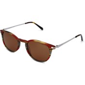 Resim SuperStep Unisex Çok Renkli-Kahverengi Organik (UV) Cam Selüloz Asetat (Selüloid) Kapalı Çerçeve Oval - Yuvar 