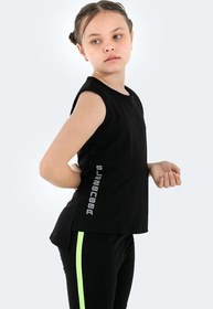 Resim Slazenger DYLAN IN Kız Çocuk Siyah Tişört 