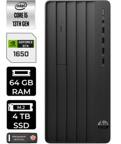 Resim HP PRO TOWER 290 G9 E8T2W9ES700 i5 13500 64GB RAM 4TB SSD GTX1650 4GB W11H MASAÜSTÜ BİLGİSAYAR 