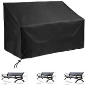 Resim Yaleker Siyah Dış Mekan Bankosu Koruyucu Örtü - Yağmur Ve Toz Proof, Dayanıklı Malzeme, 4 Koltuk 190x66x89cm - Bahçe/patio Mobilya Koruma Diğer 