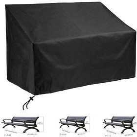 Resim Yaleker Siyah Dış Mekan Bankosu Koruyucu Örtü - Yağmur Ve Toz Proof, Dayanıklı Malzeme, 4 Koltuk 190x66x89cm - Bahçe/patio Mobilya Koruma Diğer 