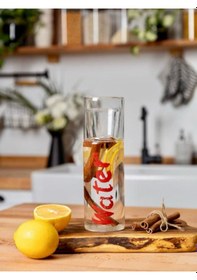 Resim Water Borosilikat Bardaklı Cam Baş Ucu Sürahisi 650 Ml - Kırmızı 