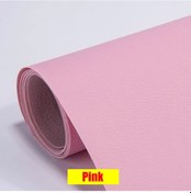 Resim Kendinden Yapışkanlı Deri Yama Kanepe Tamir Yenileme Deri Etiket Mobilya Masa Pink 25x60cm 