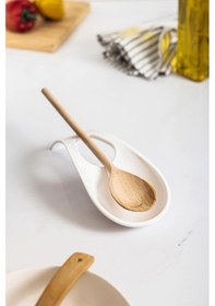 Resim Akrilik Beyaz Tezgah Üstü Kirli Kaşıklık & Kepçe Altlığı Çok Renkli 