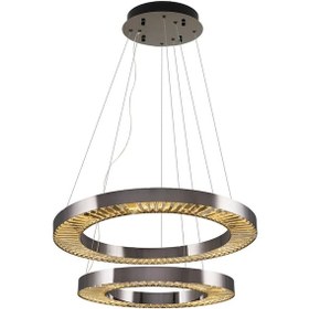 Resim Özcan Aydınlatma 2715-2a-24 Plata 60+80'lik Çember Sarkıt Platin 