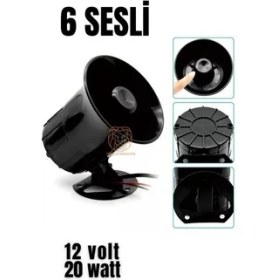 Resim Dktt Alarm Sireni 6 Değişik Sesli 