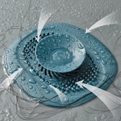 Resim 1 Esnek Silikon Lavabo Drenaj Tıkanığı - Kaymaz, Kolay Temizlenebilir, Kokuya Dayanıklı Kapak - Banyo Aksesuarları için Dayanıklı Plastik Duş Drenaj Koruyucu 