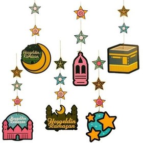 Resim Sarkıt Süs Hoşgeldin Ramazan Pembe 