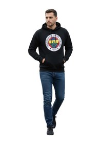Resim Fenerbahçe Orijinal Lisanslı Fb Logolu Lacivert Kapüşonlu Sweat Lacivert 