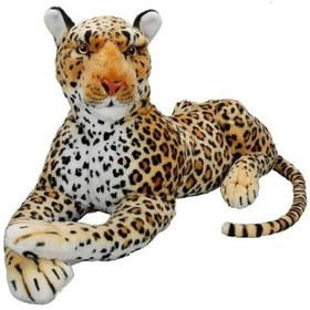 Resim Leopar Peluş Dev Boy 60 Cm Kahverengi 