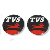 Resim Tvas Uyumlu Sticker 2 Li Set 4cm Tvs Logo , Tvs Etiket Damla 