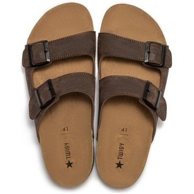 Resim Twigy Leo Erkek Terlik Kahverengi 41/45 Kahverengi 