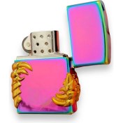 Resim Adaura Bronz Kabartmalı Pençe Temalı Çakmak - Zippo Tarzı 