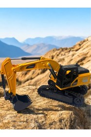 Resim YILDIRIM OYUNCAK Uzaktan Kumandalı Full Fonksiyon Şarjlı Işıklı 360 Derece Dönen Kepçe Model Kazıcı İnşaat Aracı 