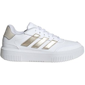 Resim adidas Courtblock Bold Kadın Beyaz Spor Ayakkabı (JI2203) 