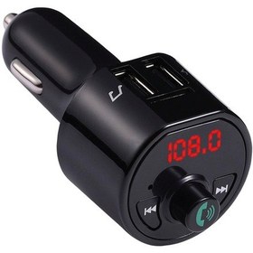 Resim Araç Fm Transmitter Bluetooth Müzik Çalar 3.4a Çift Usb Hızlı Şarj Dijital Göstergeli 