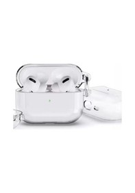 Resim Movenchy Apple Uyumlu AirPods Pro 2 2.nesil Shell Kılıf - Şeffaf Gri 