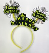 Resim Nessiworld Happy Birthday Neon Renk Doğum Günü Tacı 12 Adet 