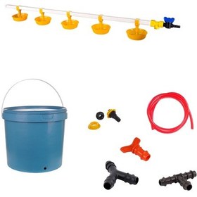 Resim TavPet Nipel Hindi Suluğu 20 Lt Depolu Büyük Yaylı Çanaklı (Set/39) 