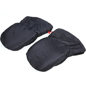 Resim Samdoo Kışın Bebek Arabası İçin Sıcak Tutan Polar Eldiven - Yapışkanlı Pratik Tasarım 