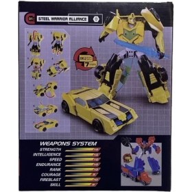 Resim Gepettoys 20 cm 9 Adımda Dönüşen Robot 9134 Metal Malzeme ile Erkek Çocuklar İçin Eğlenceli Oyun 