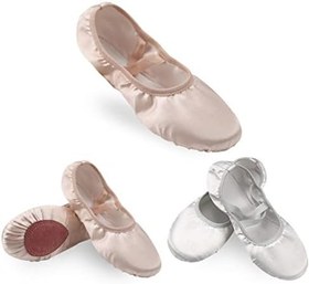 Resim INOOMP Jimnastik Yoga Ayakkabıları Şerit Bale Terliği Bale Antrenman Ayakkabısı Pantuflas Para Niños Ayakkabıları Tam Taban Dans Ayakkabıları Çocuk Terlik Spor Ayakkabı 