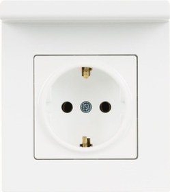 Resim Günsan Eqona Beyaz Pratik Telefon Tutucu Topraklı Priz 