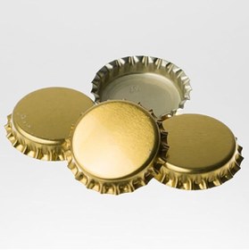 Resim Genel Markalar Soda Gazoz Bira Konserve Şişe Kapağı - Gold/Gümüş Renkli Taç Metal Teneke Kapak 250 Adet 