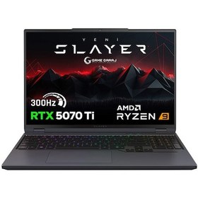 Resim Game Garaj Slayer R9T3D-5070TIC2 R9-9955HX3D 64 GB 2 TB SSD RTX5070TI 16" Dos Dizüstü Bilgisayar 