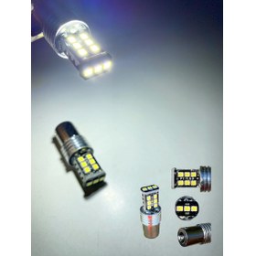 Resim Tek Duy 15 LED Stop,sinyal, Geri Vites Ampulü 93 Tip Beyaz 