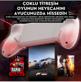 Resim Polham İphone Uyumlu 15 Üzeri Ve Android Uyumlu Type-c Mobil Oyun Kolu Pro Seri Joystick Şarj Özellikli 