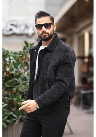 Resim Old Money Culture Oversize Baharlık Kadife Ceket Siyah Kadife 