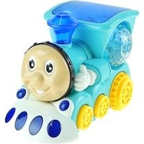 Resim Sesli Sevimli Lokomotif Oyuncak Tren Işıklı15 Cm 