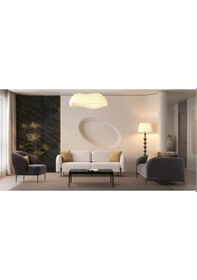 Resim Koza Ahşap Ayaklı Mekanizmalı 3+3+1 Koltuk Takımı Çok Renkli 