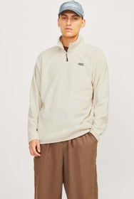 Resim Jack & Jones 12258490 Jjecorp Logo Fleece Quarter Zıp Erkek Sweatshirt 