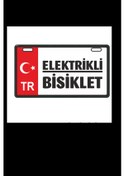 Resim Sevenkardeşler Kırmızı Elektrikli Bisiklet E-bike Plakalık 