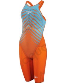 Resim Speedo Lzr Valor Sırtıaçık Kadın Yarış Mayosu Sarı 