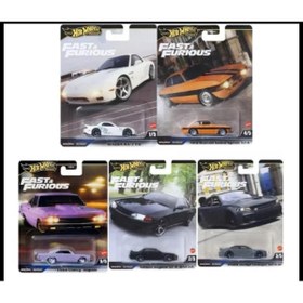 Resim HOT WHEELS fast and furious premium set mazda bnr32 nissan impala alfa model araba diecast araba 