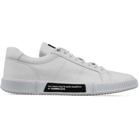 Resim Hammer Jack 102 20250 Basel Hakiki Deri Comfort Casual Ayakkabı Beyaz - Siyah | Unisex 