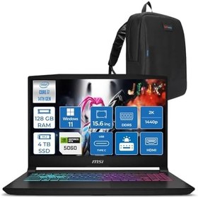 Resim Msı Katana 15 Hx B14WFK-449XTR 14. Nesil Intel İ7-14650HX 128GB Ddr5 4tb SSD 8GB/RTX5060 115W 15.6" Qhd 2560X1440 165Hz IPS Windows 11 Home Taşınabilir Bilgisayar. W449XTRH30128G + ZETTAÇANTA 