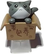Resim Mirai Past Kedi Tuş Başlıkları Esc Keycaps DIY Kişilik Özel Karikatür Anime Klavye Yedek Alt Arkadan Aydınlatmalı Tuş Kapakları Hediye Mekanik Klavye Anahtar Kapağı OEM R4 Yükseklik (Şeffaf) (Gri), 