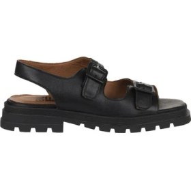 Resim Bueno Shoes Siyah Khv Deri Kadın Düz Sandalet 01WY5505 01WY5505 