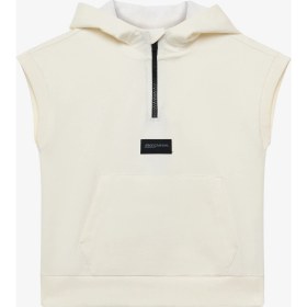 Resim Skechers B 2 Yard Fleece Sleeveless Sweatshirt Büyük Erkek Çocuk Offwhite Sweatshirt Sk2510076-102 