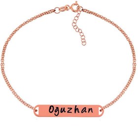 Resim Silver Rose Personalized Name Bracelet for Women 