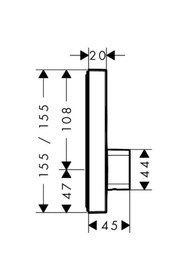 Resim Hansgrohe Shower Select Ankastre Banyo Bataryası 15768000 
