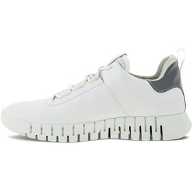 Resim Ecco Beyaz Erkek Deri Sneaker Gruuv M White White 