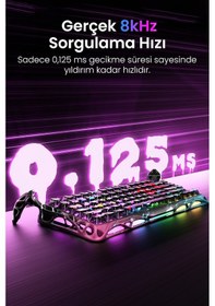 Resim Gravastar Mercury V75 Pro He Hall Effect Manyetik Switch Gaming Klavye, Hot-swappable, Rapid Trigger 